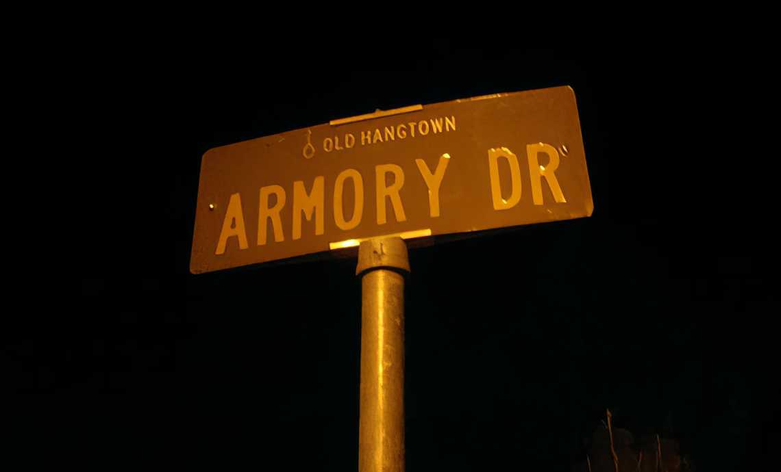 old-hangtown-armory-dr-sign